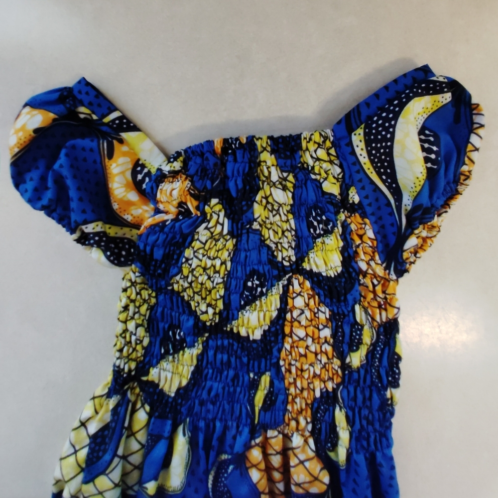 Girl's African Dress - Picture 5 of 6